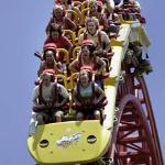 Roller coaster ride at Hersheypark.