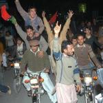 Protests in Multan, Pakistan, over the murder of Pakistan's Punjab province's governor Salman Taseer, 05 Jan 2011.