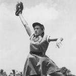 Dorothy Kamenshek in a photo from the National Baseball Hall of Fame