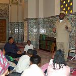 Students from Martin Luther King Elementary School visit the Islamic Center in Washington, D.C. with staffers from the Saudi Embassy.
