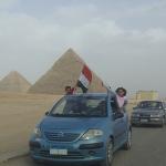 Patriotism is on full display, as the pyramids reopen.