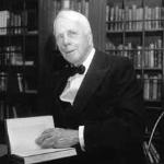 Poet Robert Frost earned his first real praise from readers in Britain