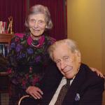 John Kenneth Galbraith with his wife, Kitty.