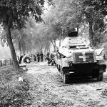 German armored vehicles advancing to Poland in September of 1939