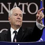 Secretary of Defense Gates takes questions after his speech on NATO Friday