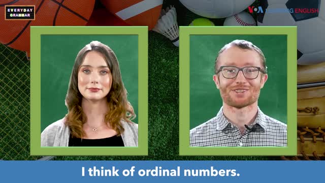 Everyday Grammar TV: Ordinal Numbers
